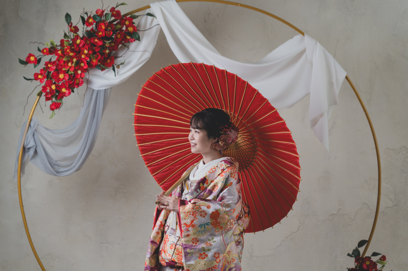 【 和装＊ソロフォト 】もっと楽しくわがままに、お姫様気分のフォト！チャペルやスタジオで撮影可能◎