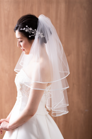 ショートベール(パイピング/V20-002)