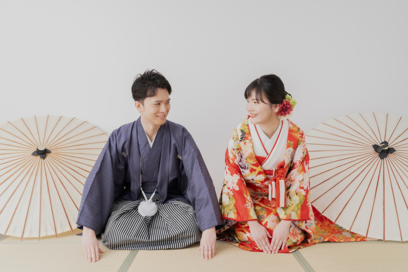 色紋付(グレー)