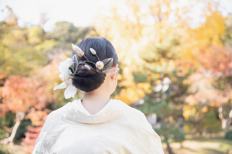 こだわったヘアメイクも残して*