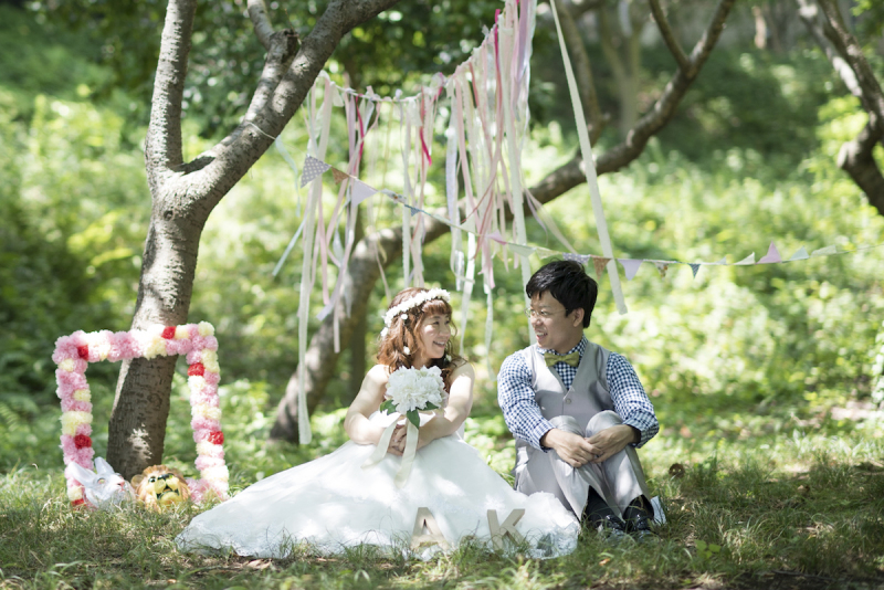 根岸森林公園で洋装ロケーションフォト