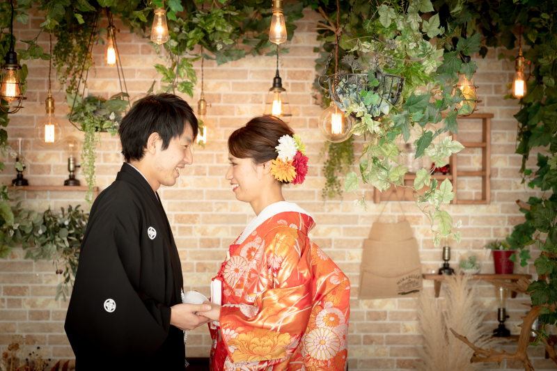 向き合って