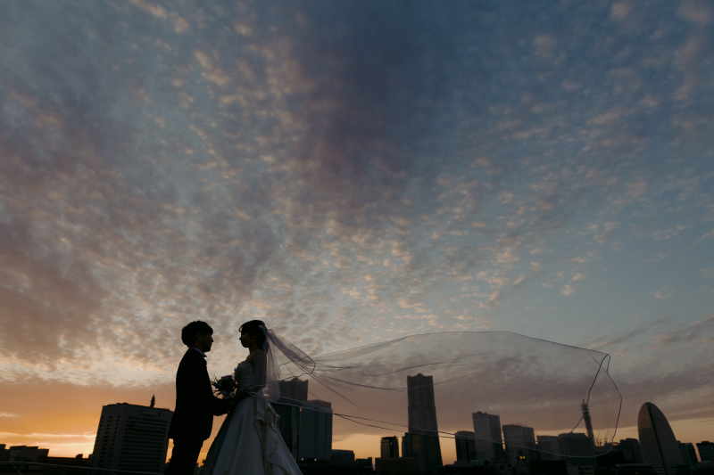 夕景シルエット