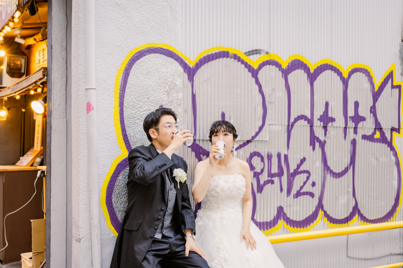 お酒を飲みながら*