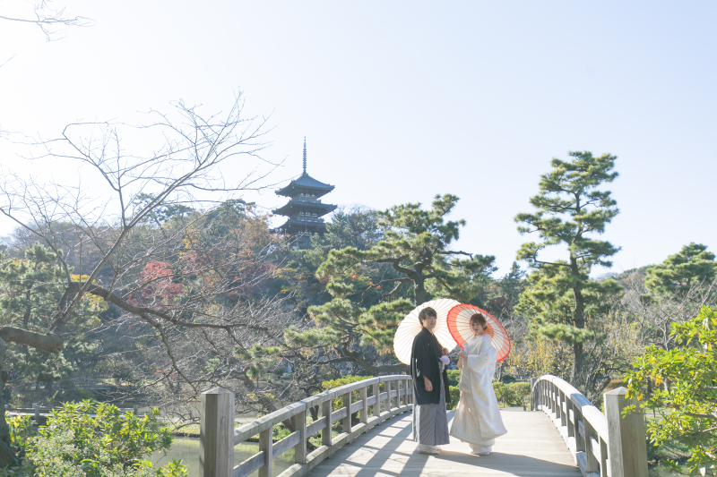 日本庭園を一望できますね