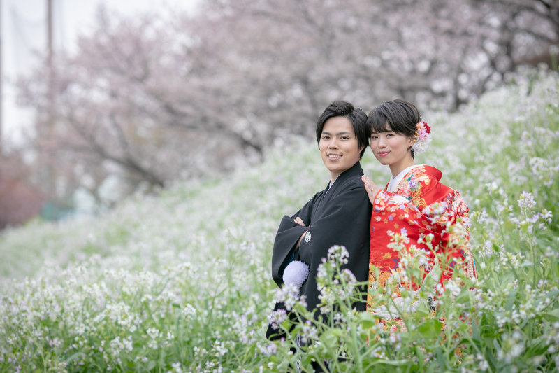 桜いっぱいの河川敷