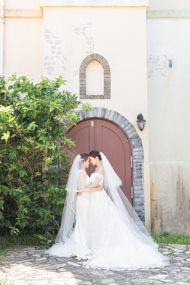 おでこをくっつけて・・*