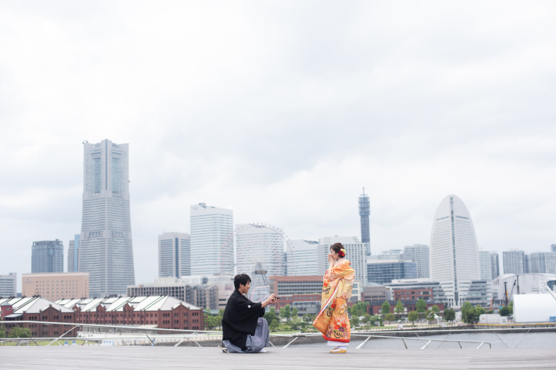 和装で大桟橋