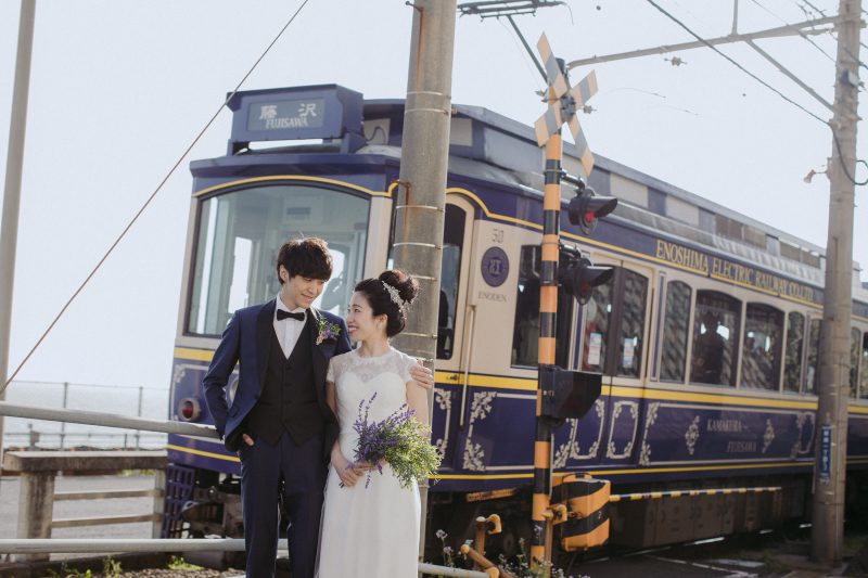 江ノ電と一緒に☆