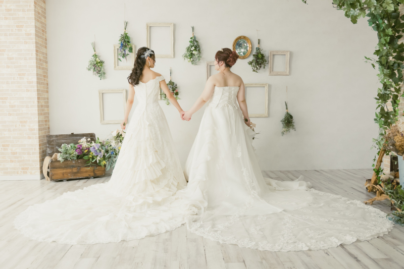 ドレスの映える後ろ姿