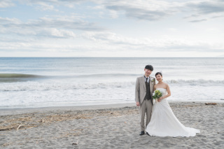 湘南の海でのフォトウェディング＊