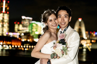 大桟橋で横浜みなとみらいの夕景夜景を堪能♡