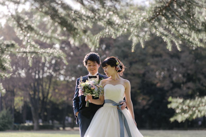 緑の中のふたり