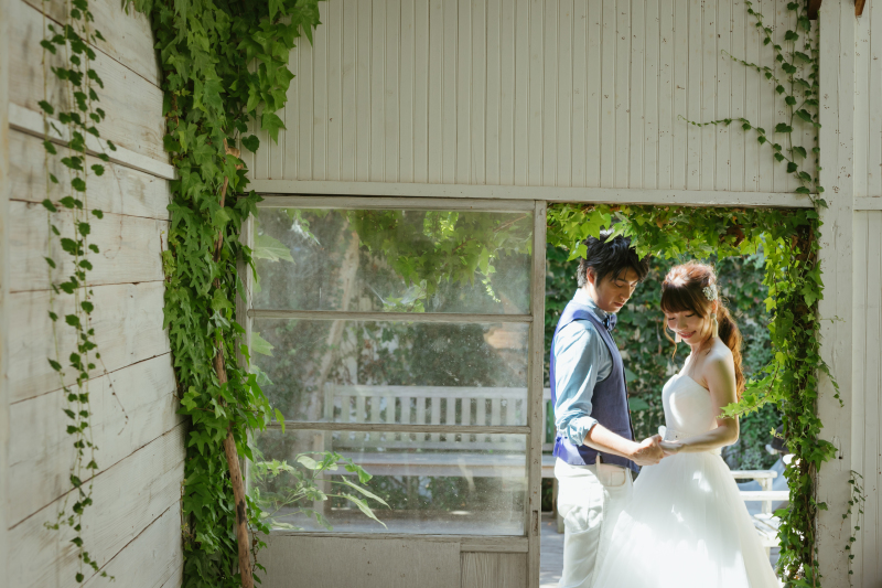 太陽の光を浴びて