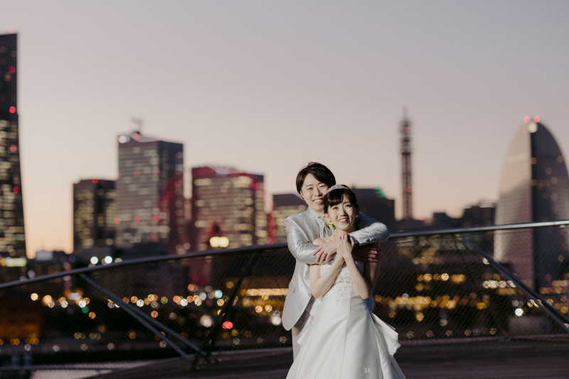 締めは夜景と共に