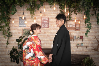 スタジオで和洋装！