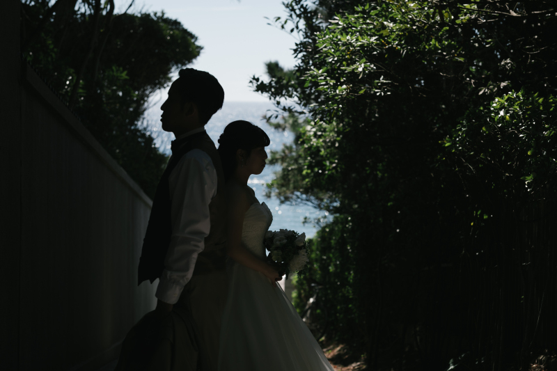 おふたりのシルエット写真!