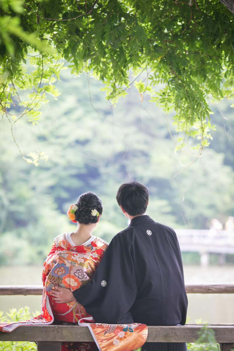 景色を見ながら