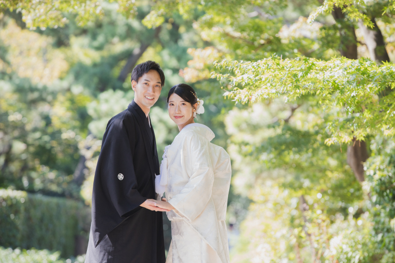 和装でロケーションフォト