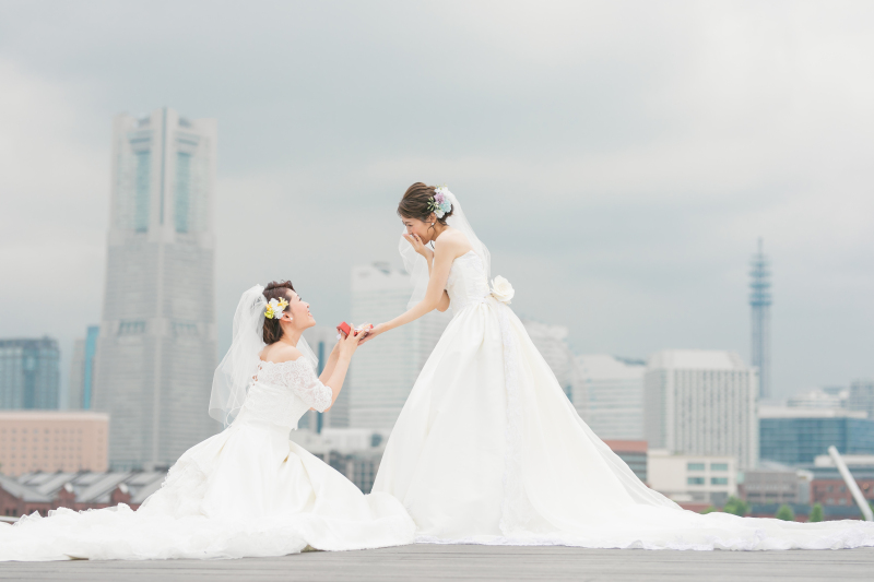 お二人の記念アイテムと共に