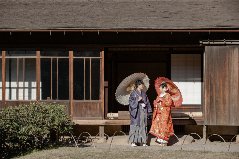 番傘を使用して＊