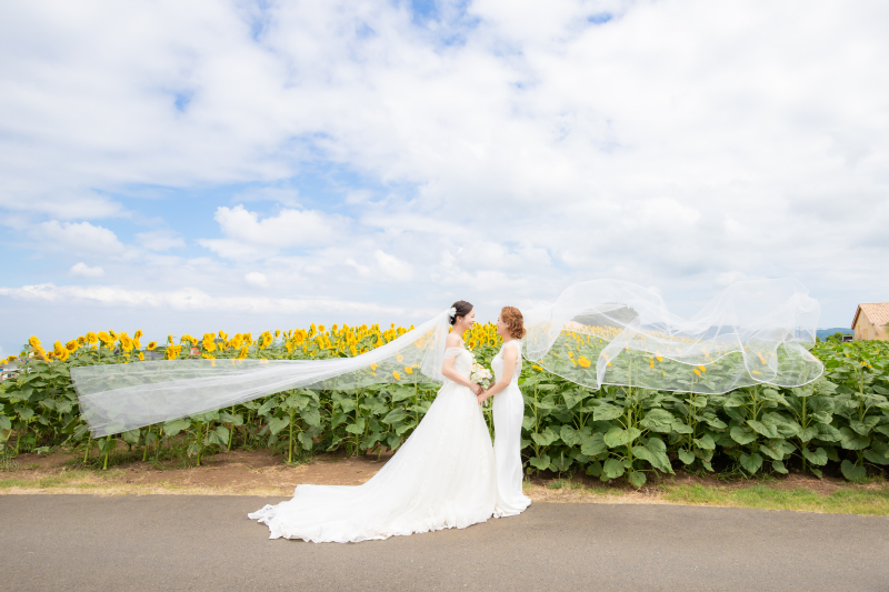 ロングベールを靡かせて*