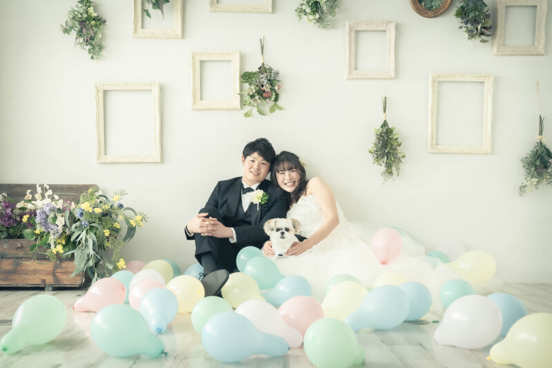 パステルカラーに囲まれて