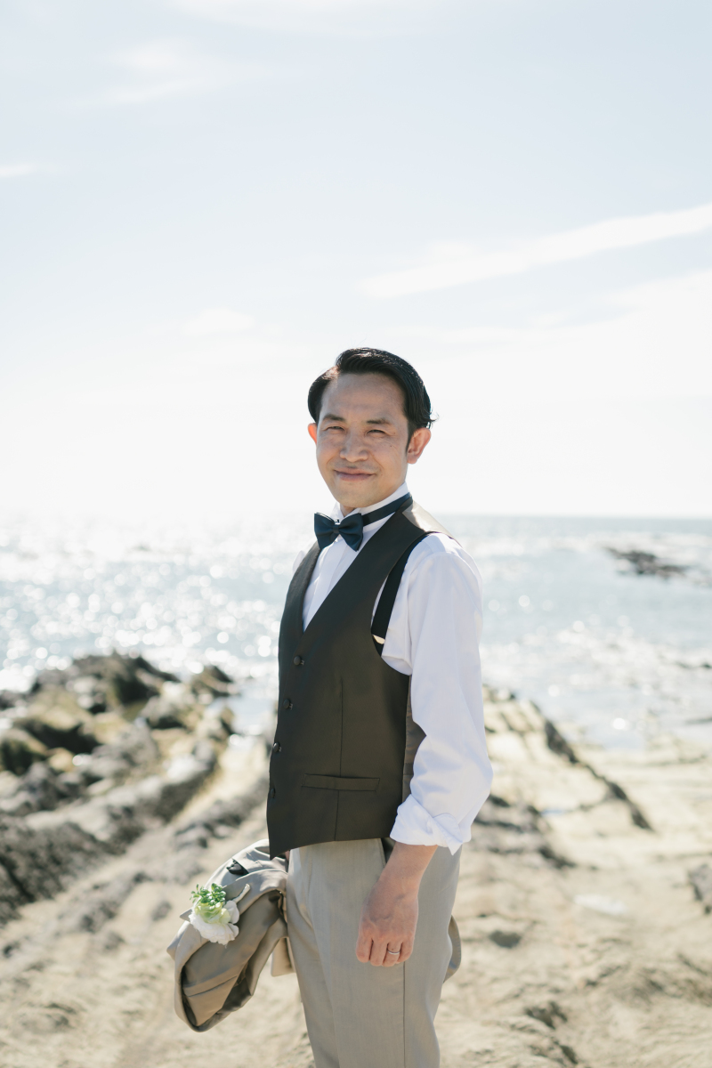 ご新郎様もソロショット♩
