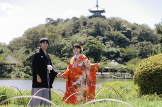 キラキラの三渓園♪