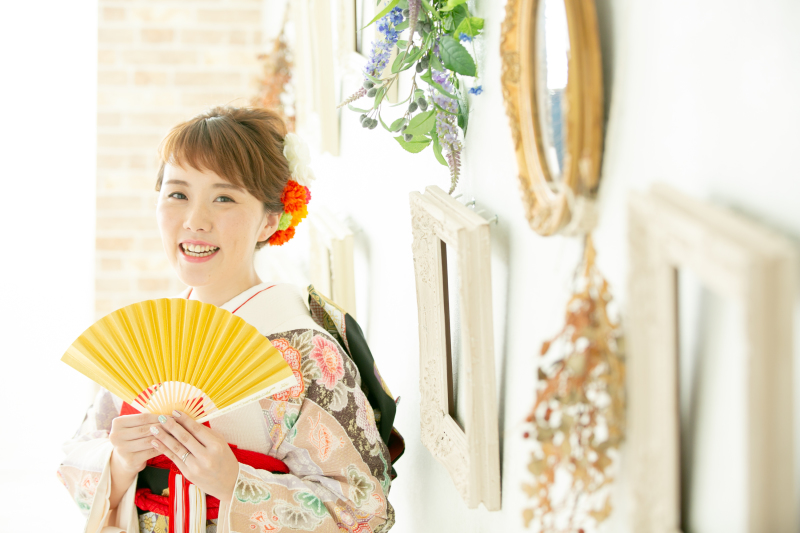 お持込みの振袖と一緒に♪