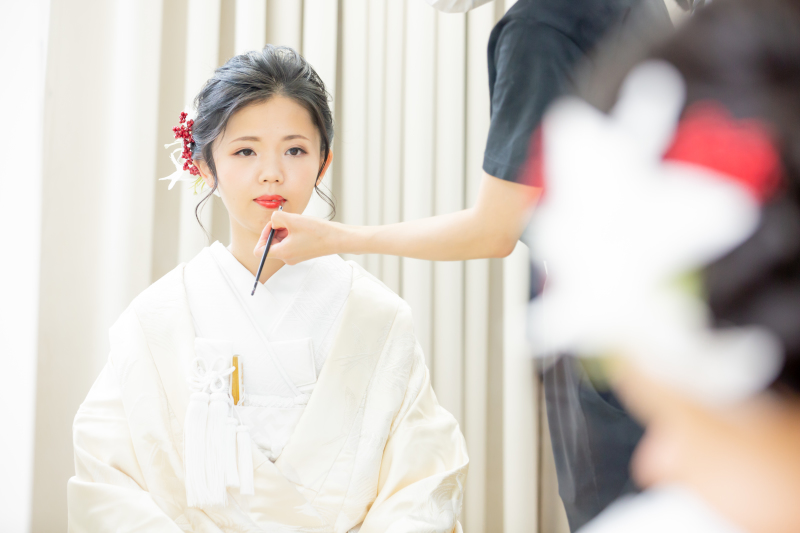 リップを塗って・・・