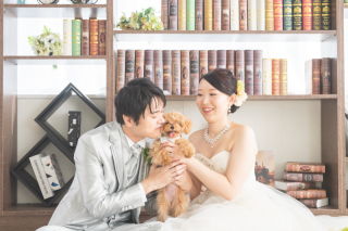 ペットと一緒に♪洋装スタジオ撮影