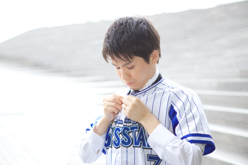 お着替え中・・