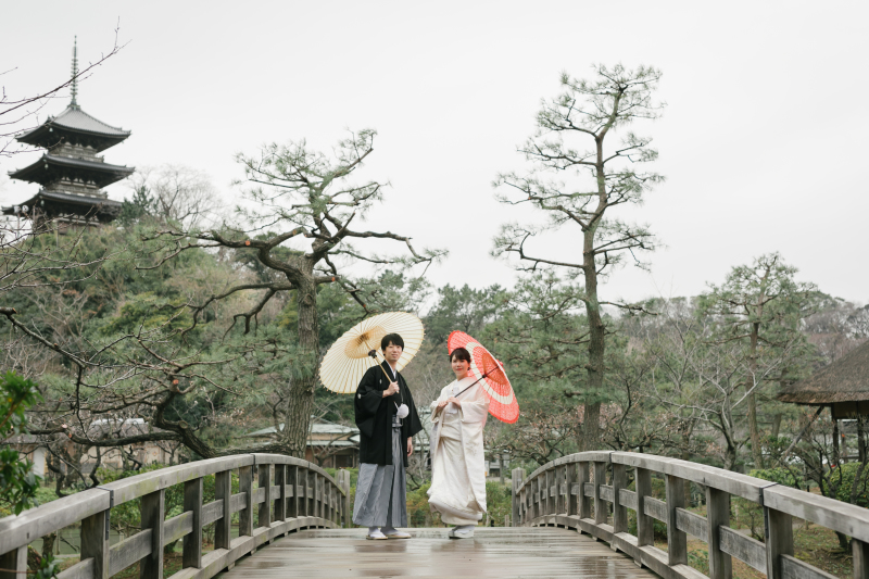 次は橋の上で・・・