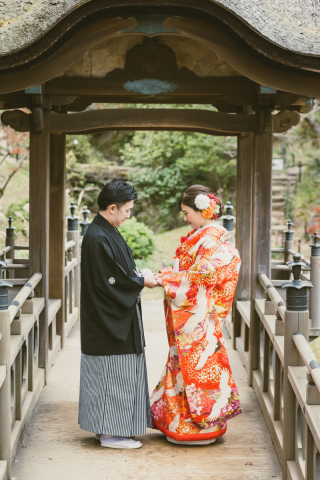 和洋装　ロケーション撮影