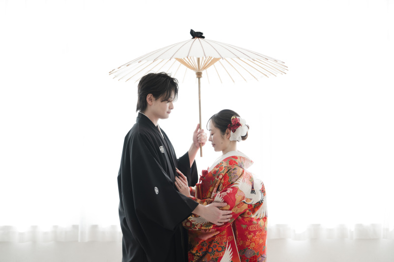 相合傘のショットも♡