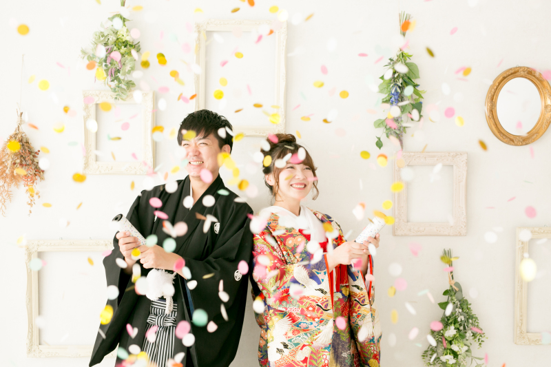 コンフェッティで華やかに！！