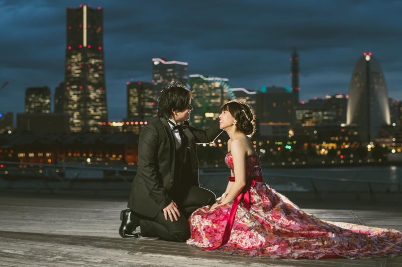 洋装＊夜景大桟橋