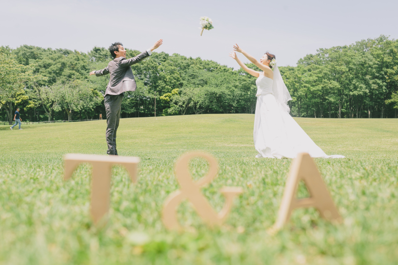 ブーケをパス！