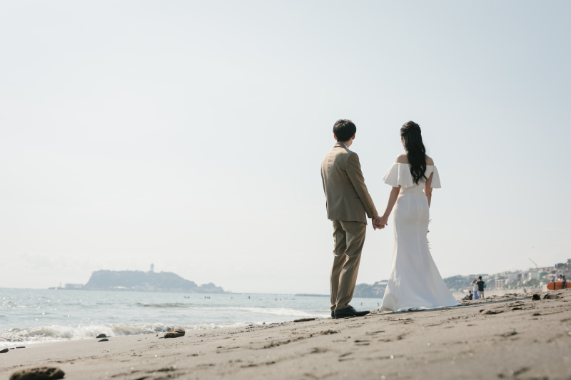 七里ヶ浜から見える景色