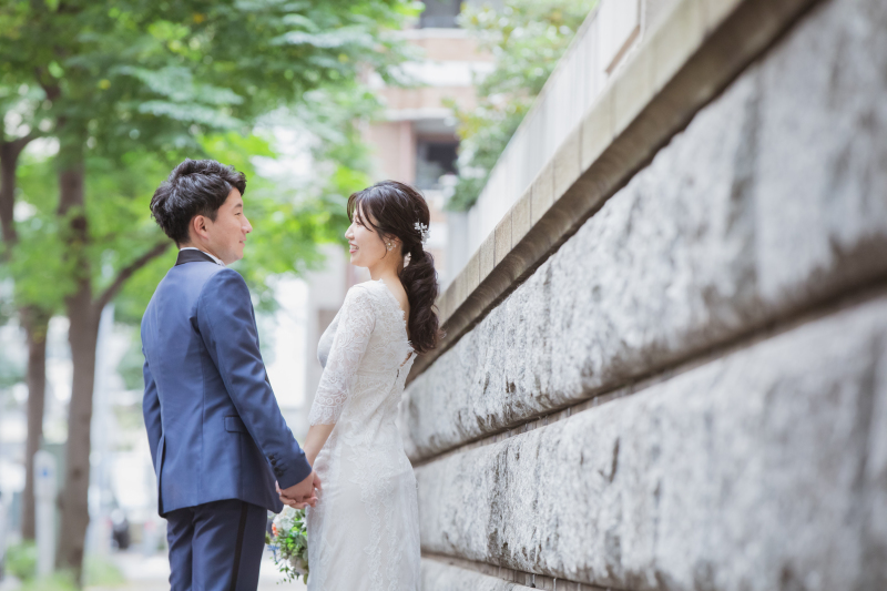 見つめ合うおふたり