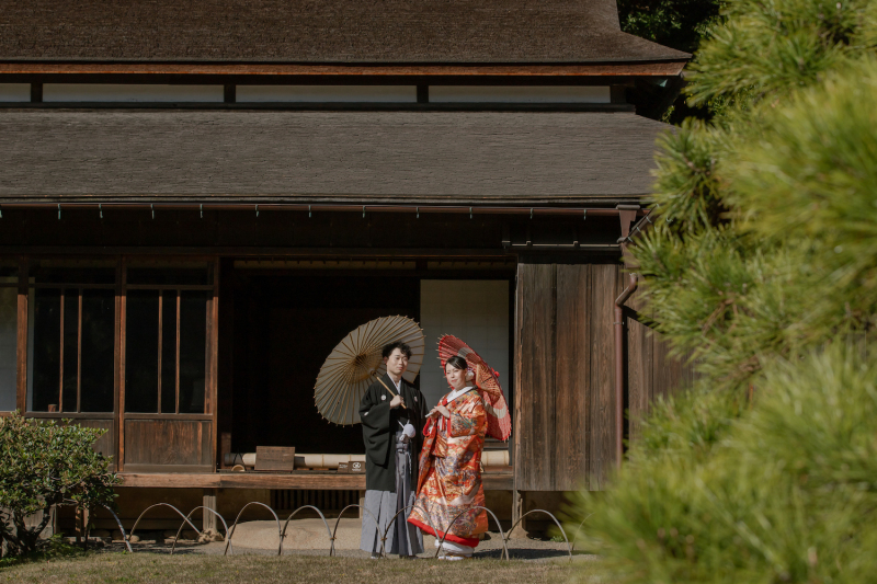 番傘を使用して*