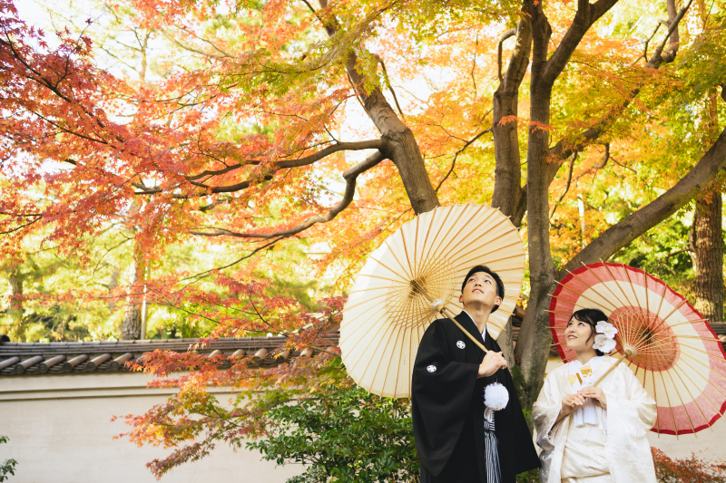 紅葉に見惚れて・・