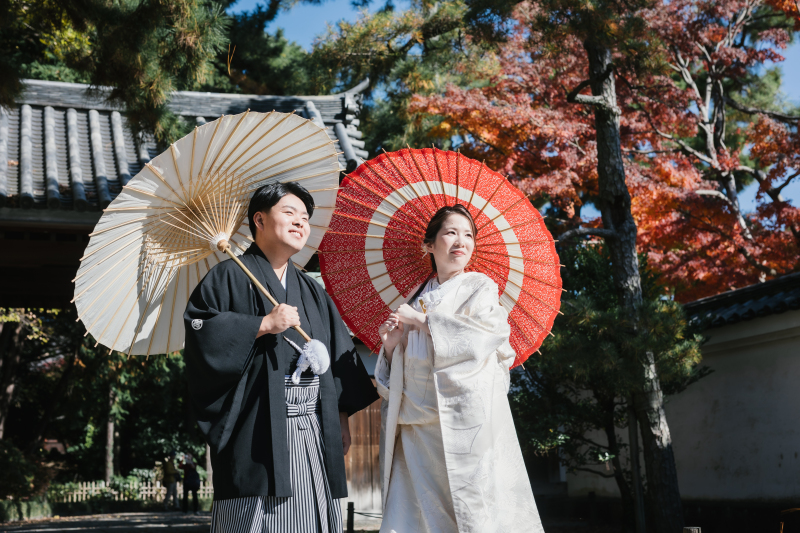 番傘を使用して