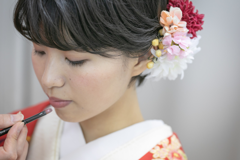 まずは和装からお支度開始！