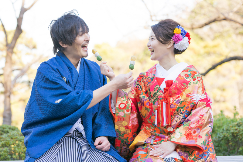 一緒にお団子を食べよう!