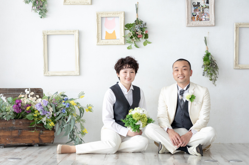 お座りショット