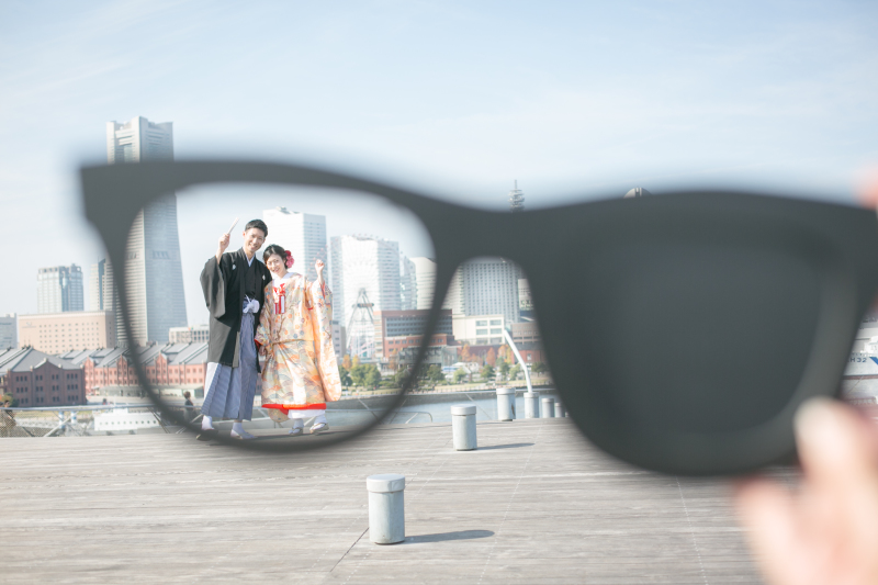 眼鏡越しに...♡