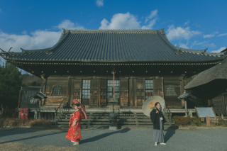 鎌倉のお寺でフォトウェディング＊