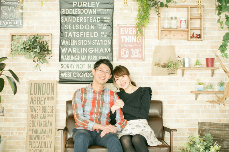 私服のエンゲージショット